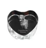 Chesapeake Bay Retriever, Chessie - a photo of a dog in crystal, crystal heart, unique photo frame from the Art-Dog brand