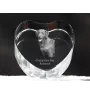 Chesapeake Bay Retriever, Chessie - a photo of a dog in crystal, crystal heart, unique photo frame from the Art-Dog brand