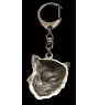 Chihuahua Langhaar - Versilberter Schlüsselanhänger mit Hund in einer Geschenkbox, Handtaschenschmuck, Rucksackanhänger der Marke Art-Dog