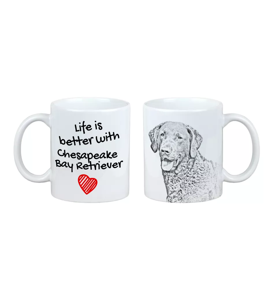 Retriever de la baie de Chesapeake - tasse avec chien, tasse avec photo, cadeau personnalisé de la marque Art-Dog