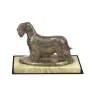 Tschechischer Terrier,   Böhmischer Terrier, Český Teriér - Hundestatue, Hundesilhouettefigur, Trophäe für die Hundeausstellung der Marke Art-Dog
