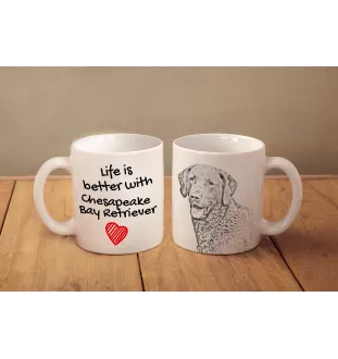 Retriever de la baie de Chesapeake - tasse avec chien, tasse avec photo, cadeau personnalisé de la marque Art-Dog