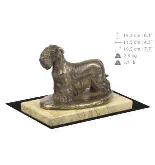 Terrier Tchèque, Cesky Terrier - statuette de chien, figurine de silhouette de chien, trophée pour exposition de chiens de la marque Art-Dog