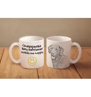 Retriever de la baie de Chesapeake - tasse avec chien, une tasse joyeuse pour les amoureux des chiens, un cadeau personnalisé de la marque Art-Dog