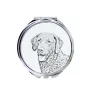 Chesapeake Bay Retriever - Taschenspiegel mit Hund, personalisierter Taschenspiegel, kompakter Spiegel mit Art-Dog-Logo