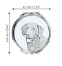 Retriever de la baie de Chesapeake - miroir de poche avec chien, miroir personnalisé pour sac à main, miroir compact avec impression de la marque Art-Dog