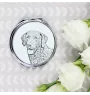 Retriever de la baie de Chesapeake - miroir de poche avec chien, miroir personnalisé pour sac à main, miroir compact avec impression de la marque Art-Dog