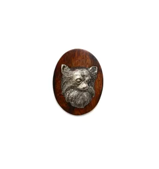 Chihuahua à poil long - Broche de concours canin, clip de numéro de départ, épingle à chien par Art-Dog