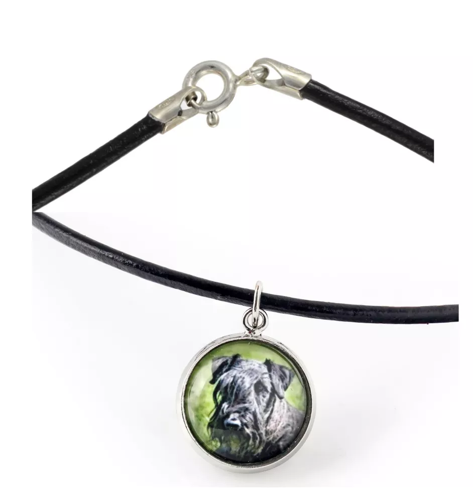 Terrier Tchèque, Cesky Terrier - collier dans une boîte, élégant bijou, pendentif de la marque Art-Dog