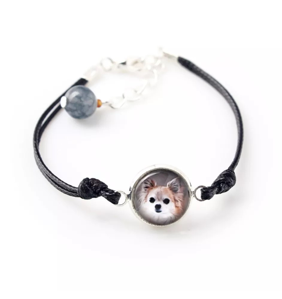 Chihuahua Langhaar - Armband mit Ihrem Foto handgefertigt, einzigartiger Schmuck der Marke Art-Dog