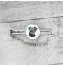 Cesky Terrier, Czech Terrier, Bohemian Terrier - geometric tie clip with a picture and inscription from Art-Dog