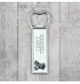 Cesky Terrier, Czech Terrier, Bohemian Terrier - bottle opener with a picture and inscription for beer by Art-Dog