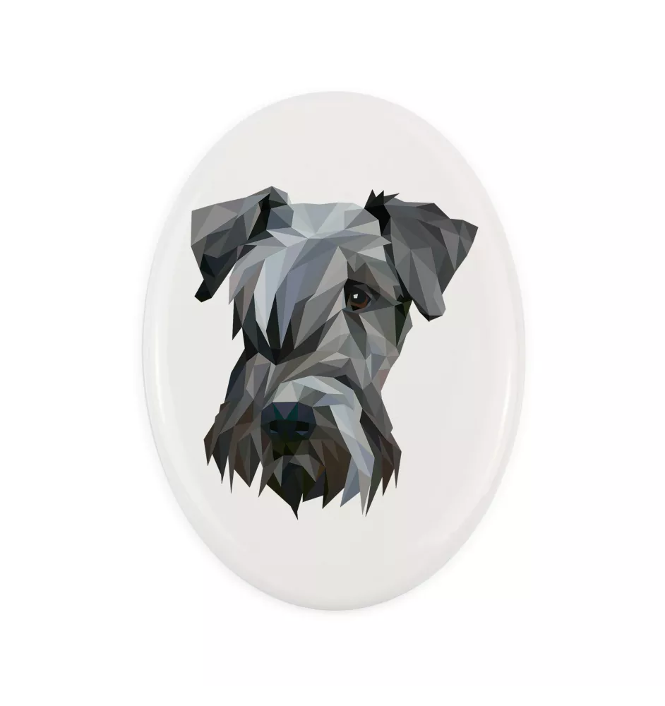 Terier czeski płytka geometryczna Art-Dog