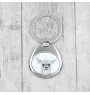 Chihuahua à poil long - porte-clés avec chien, porte-clés imprimé, breloque personnalisée de la marque Art-Dog