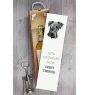 Tschechischer Terrier,   Böhmischer Terrier, Český Teriér - geometrische Box mit einem Bild und Schriftzug für Wein der Marke Art-Dog