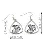 Cesky Terrier, Czech Terrier, Bohemian Terrier - dog earrings, hanging earrings with a picture, personalized jewelry with Art-Dog brand print