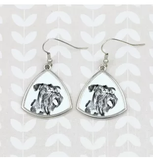 Terier czeski kolczyki ze zdjęciem psa Art-Dog