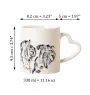 Cesky Terrier, Czech Terrier, Bohemian Terrier - cup with a dog, adorable cup with a heart-shaped handle, universal gift from the Art-Dog brand