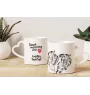 Tschechischer Terrier,   Böhmischer Terrier, Český Teriér - Tasse mit Hund, entzückende Tasse mit herzförmigem Henkel, universelles Geschenk der Marke Art-Dog