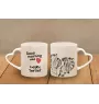 Tschechischer Terrier,   Böhmischer Terrier, Český Teriér - Tasse mit Hund, entzückende Tasse mit herzförmigem Henkel, universelles Geschenk der Marke Art-Dog