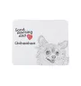 Chihuahua long-haired - mouse pad with print, personalized dog-themed mouse pad, unique gadget for an office worker by Art-Dog brand