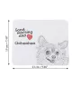 Chihuahua à poil long - tapis de souris personnalisé avec impression, tapis de souris personnalisé avec chien, accessoire unique pour employé de bureau de la marque Art-Dog