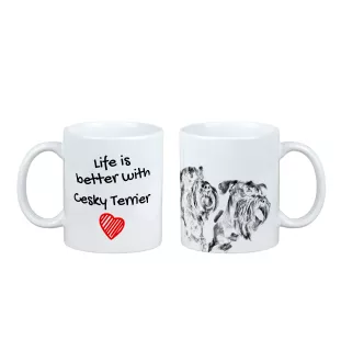 Terrier Tchèque, Cesky Terrier - tasse avec chien, tasse avec photo, cadeau personnalisé de la marque Art-Dog