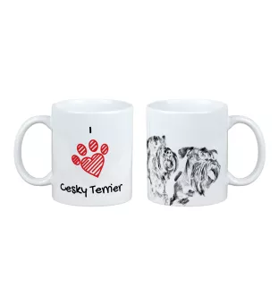Terier czeski kubek z psem I love Art-Dog