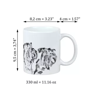 Cesky Terrier, Czech Terrier, Bohemian Terrier - cup with a dog, cute cup with graphics, a gift with your photo from the Art-Dog brand