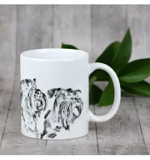 Terrier Tchèque, Cesky Terrier - tasse avec chien, une tasse adorable avec une illustration, un cadeau avec votre photo de la marque Art-Dog