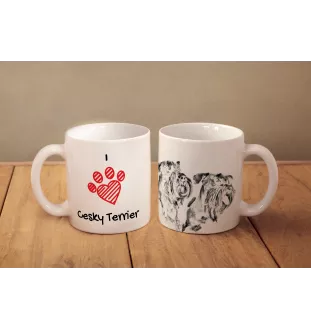 Tschechischer Terrier,   Böhmischer Terrier, Český Teriér - Tasse mit Hund, entzückende Tasse mit Grafik, Geschenk mit Ihrem Foto von der Marke Art-Dog
