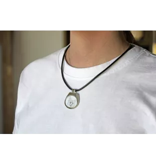 Chihuahua à poil long - collier avec chien, pendentif personnalisé avec photo, collier unique pour femmes et hommes de la marque Art-Dog