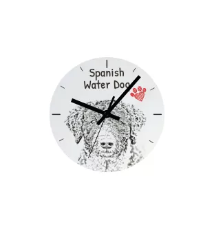 Chihuahua Langhaar - Wanduhr mit Hund, Regal Uhr mit Druck, personalisierte Hausdekoration von Art-Dog.