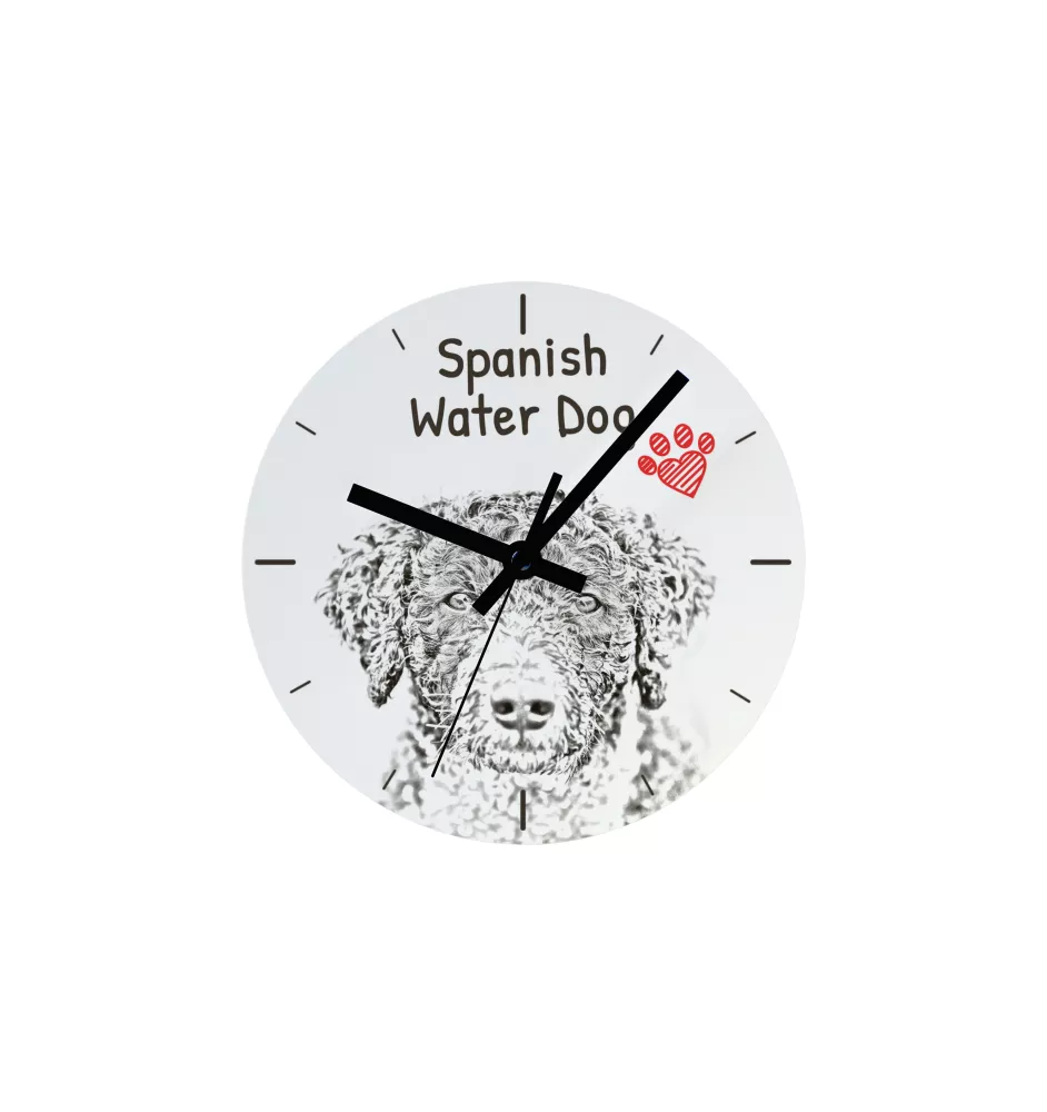 Chihuahua long-haired - wall clock with a dog, shelf clock with a print, personalized home decoration from the Art-Dog brand