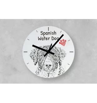 Chihuahua Langhaar - Wanduhr mit Hund, Regal Uhr mit Druck, personalisierte Hausdekoration von Art-Dog.