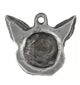 Chihuahua à poil court - Porte-clés argenté avec chien, décoration de sac à main, pendentif de sac à dos par la marque Art-Dog