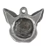 Chihuahua à poil court - Porte-clés argenté avec chien, décoration de sac à main, pendentif de sac à dos par la marque Art-Dog