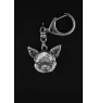 Chihuahua Kurzhaar - Versilberter Schlüsselanhänger mit Hund, Handtaschen-Dekoration, Rucksack-Anhänger der Marke Art-Dog