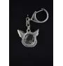Chihuahua à poil court - Porte-clés argenté avec chien, décoration de sac à main, pendentif de sac à dos par la marque Art-Dog