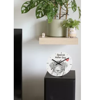 Chihuahua Langhaar - Wanduhr mit Hund, Regal Uhr mit Druck, personalisierte Hausdekoration von Art-Dog.