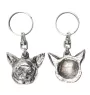 Chihuahua short-haired, Chihuahua smooth - Silver-plated dog pendant, handbag decoration, backpack pendant by Art-Dog brand