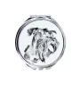 Terrier Tchèque, Cesky Terrier - miroir de poche avec chien, miroir personnalisé pour sac à main, miroir compact avec impression de la marque Art-Dog