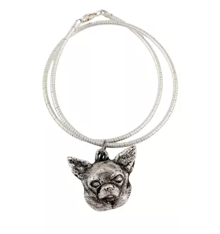 Chihuahua Kurzhaar - Hundehalsband, einzigartiger Schmuck für den Hundefan, einzigartiger Kreuzotter-Anhänger der Marke Art-Dog