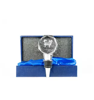 Chihuahua Langhaar - Flaschenverschluss, Weinverschluss aus Kristall mit Foto, personalisiertes Geschenk für Barkeeper der Marke Art-Dog