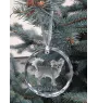Chihuahua Kurzhaar - Kristallkugel mit Foto, Hundebild im Kristall, personalisierter Christbaumschmuck von Art-Dog.