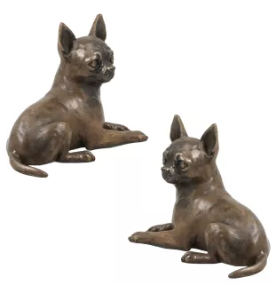 Chihuahua short-haired, Chihuahua smooth - dog statue, figurine for office, trophy for dog show by Art-Dog brand