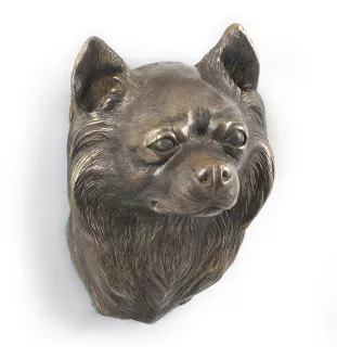 Chihuahua Kurzhaar I - Hundestatue, hängende Büste, einzigartige Dekoration für Hundeliebhaber der Marke Art-Dog