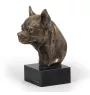 Chihuahua à poil court I - Statue de chien, buste sur socle en pierre, sculpture, trophée pour exposition canine par la marque Art-Dog