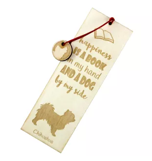 Chihuahua Langhaar - Lesezeichen mit Hund, personalisiertes Lesezeichen, Hundeaccessoire für Leser der Marke Art-Dog