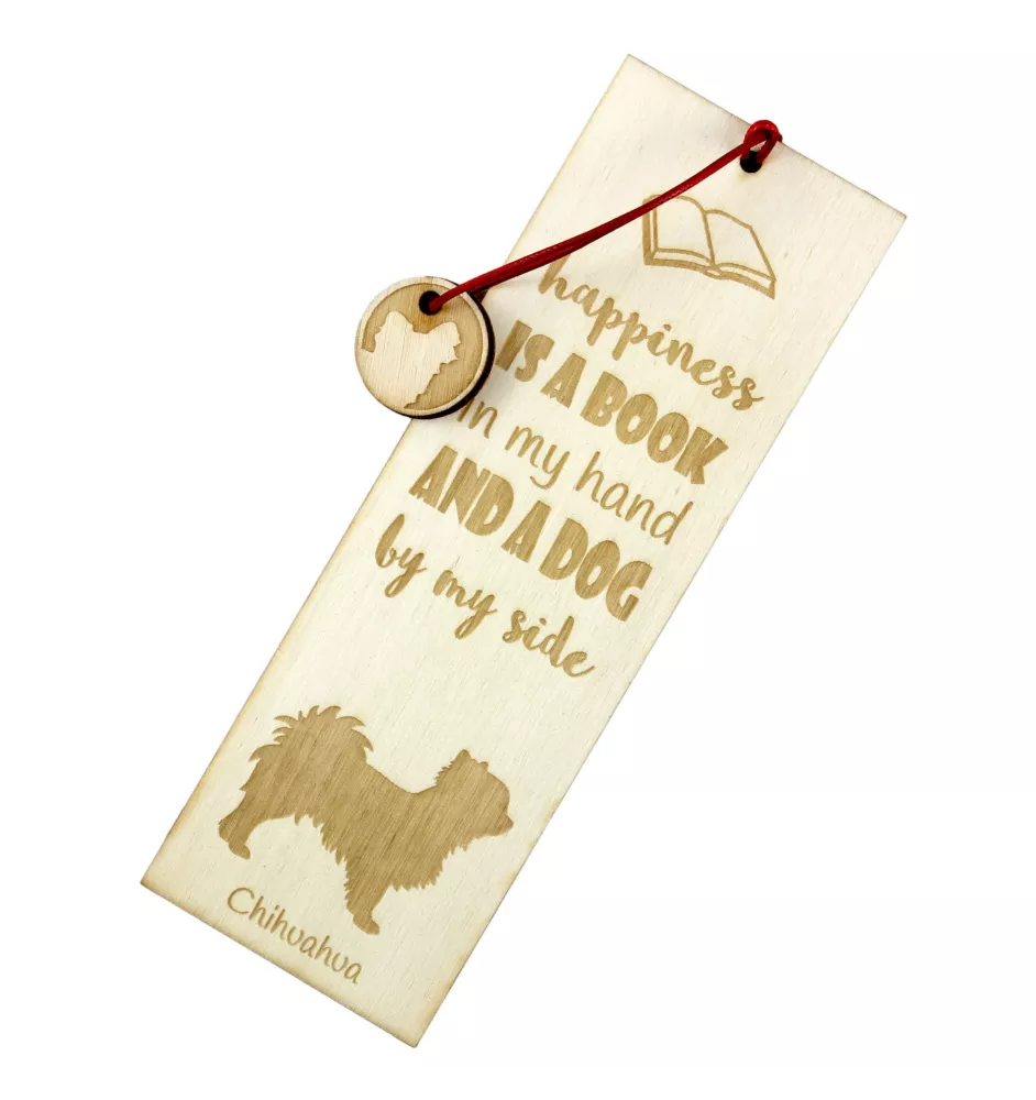 Chihuahua Langhaar - Lesezeichen mit Hund, personalisiertes Lesezeichen, Hundeaccessoire für Leser der Marke Art-Dog